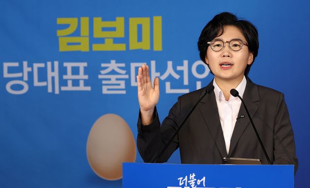 김보미, 더불어민주당 당대표 출마 선언
