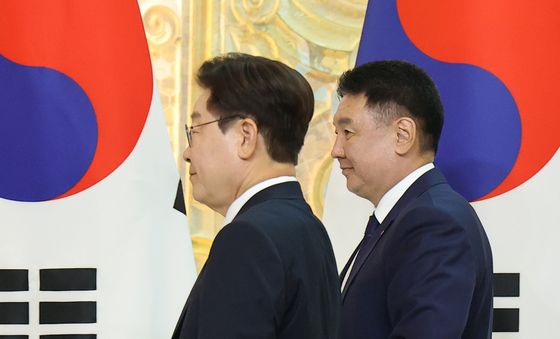 이동하는 한-몽골 정상