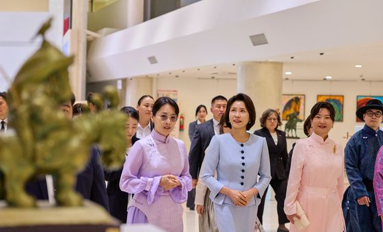 한-몽골 정상 배우자, 칭기스칸 박물관 방문