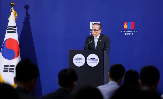 위성락 안보실장, 한-몽골 정상회담 관련 브리핑