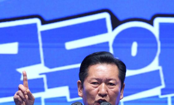 정견 발표 나선 정청래