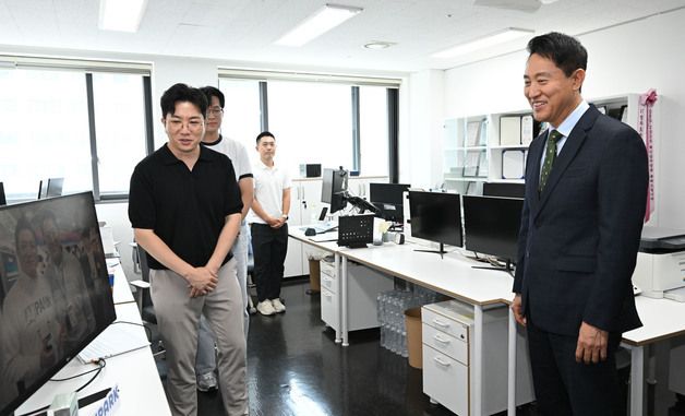 청년 AI 스타트업 창업가 만난 오세훈 서울시장
