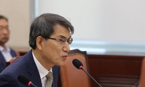 발언하는 노태악 전 선관위원장