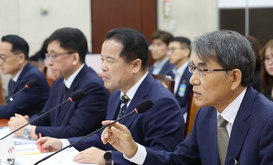 발언하는 노태악 전 선관위원장