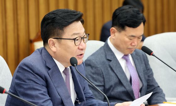 정점식 원내대표, 원내대책회의 모두발언