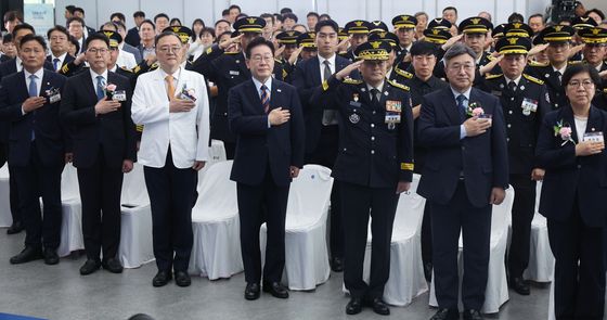 이재명 대통령, 국립소방병원 개원식