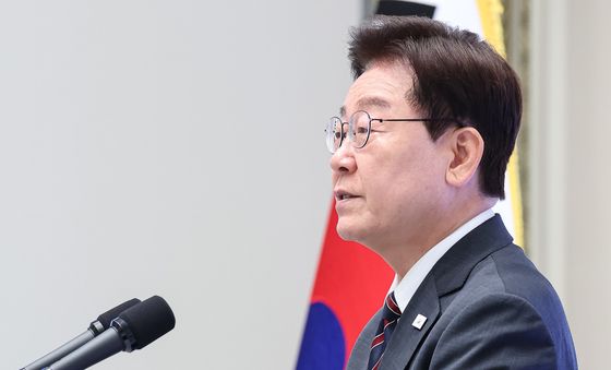국가유공자 및 보훈 가족 초청 오찬 행사 발언하는 이재명 대통령