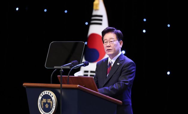 경축사하는 이재명 대통령