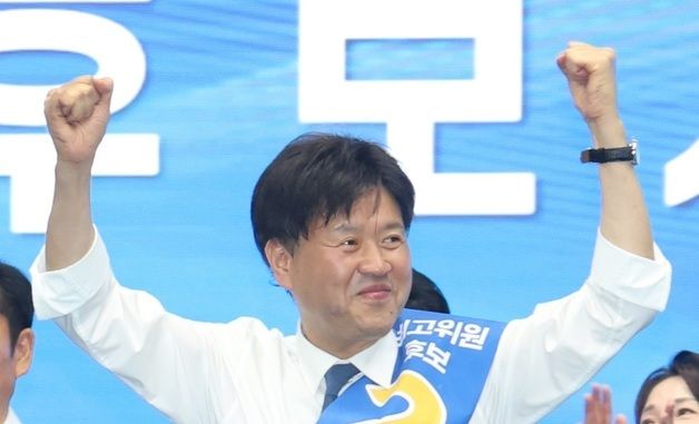 지지호소하는 김용 최고위원 후보