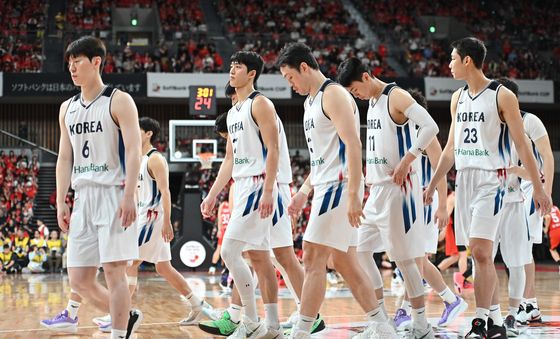 남자농구, 일본 상대로 29점차 대패