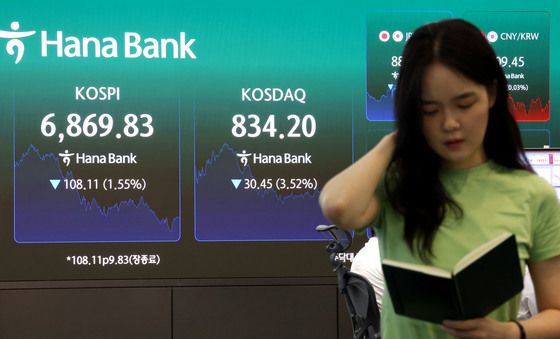 하락 마감한 코스피·코스닥