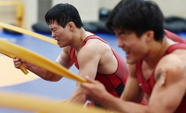 구슬땀 흘리는 정한재
