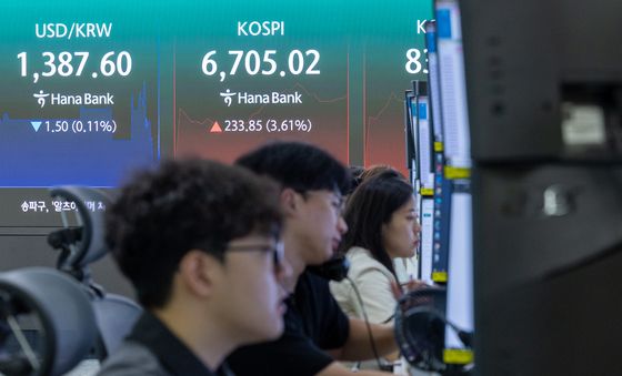 6700대 회복한 코스피