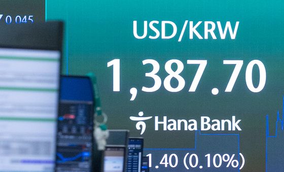 1380원대로 내려간 달러·원 환율