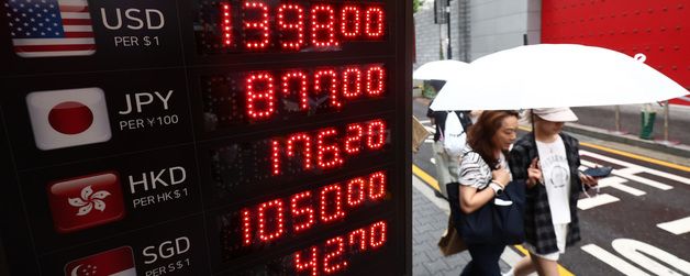 원·달러 환율, 10개월 만에 1400원 아래로