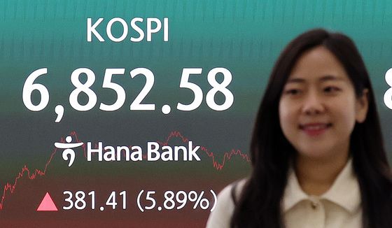 코스피, 5%대 급등 마감