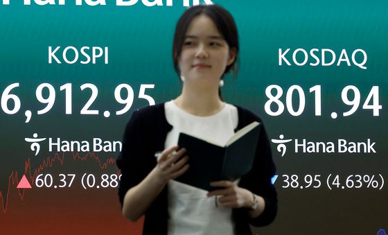 코스피 상승, 코스닥 하락