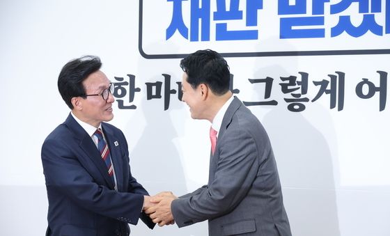 장동혁 국민의힘 대표 찾은 김민석 민주당 대표