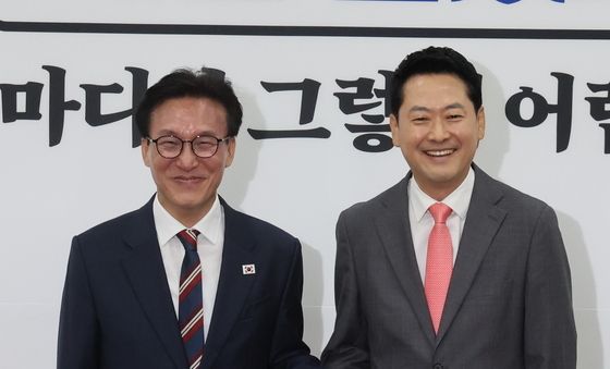 국민의힘 찾은 김민석 대표