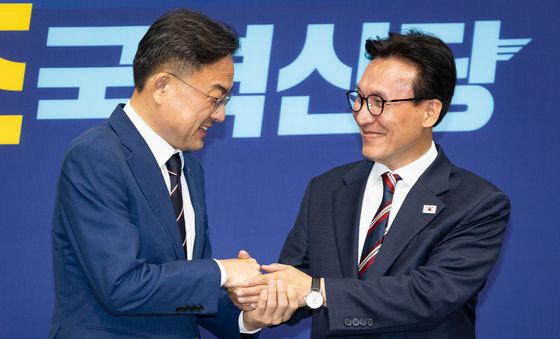 신장식 조국혁신당 대표 예방한 김민석 민주당 대표