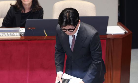 인사하는 한동훈