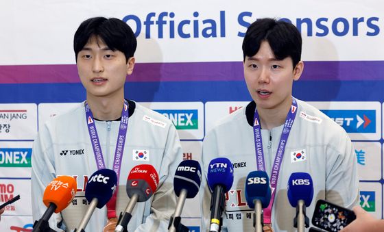 값진 동메달 딴 김원호와 서승재