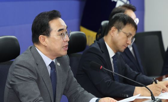 박홍근 장관, '더불어민주당 2027년 예산안 당정협의' 인사말