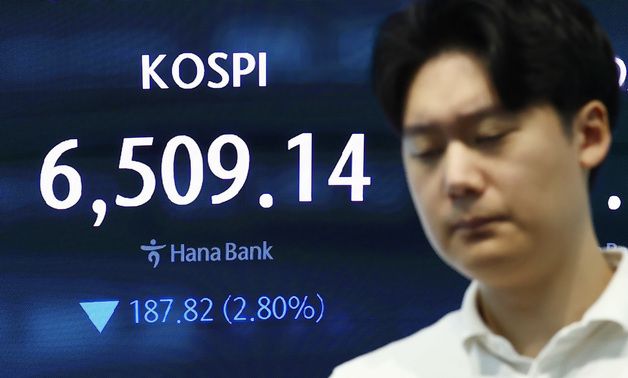6530선 붕괴된 코스피
