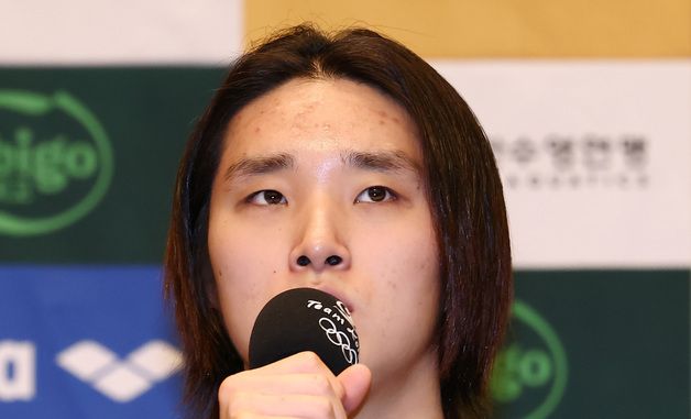 아시안게임 첫 출전 소회 밝히는 김우민