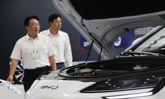 눈길 사로잡는 BYD 전기차