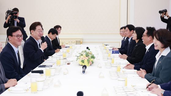 이재명 대통령 '더불어민주당 신임 당지도부 만찬 간담회'