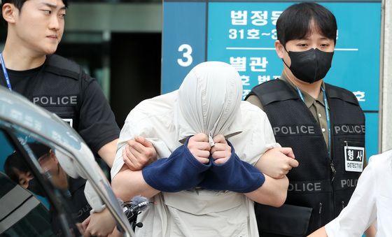 영장실질심사 마친 중국인 유학생 살해 피의자