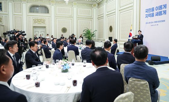 이재명 대통령 '기초단체장 오찬 간담회'
