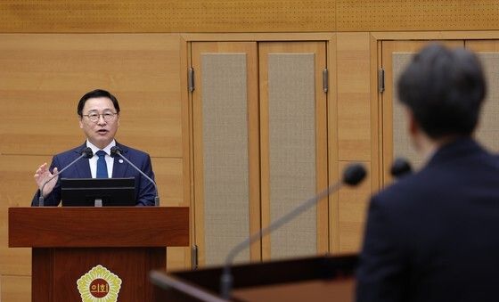 정근식 교육감 '시정질문 답변'