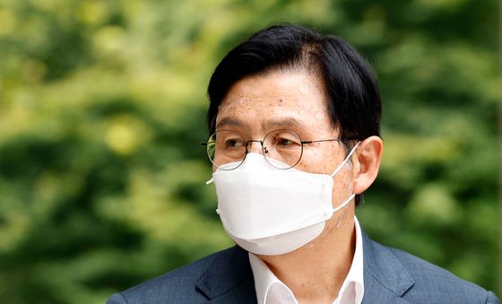 공판 출석하는 황교안 자유와혁신 대표, 내란선동 등 공판 출석