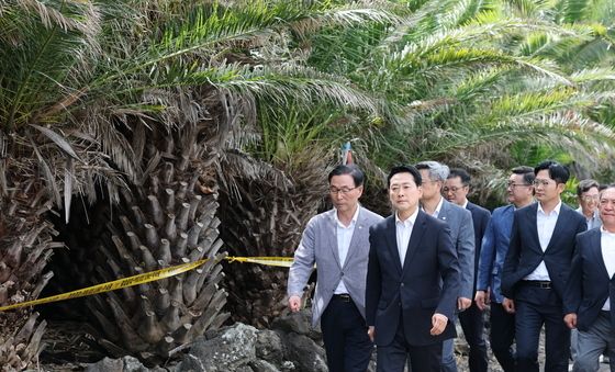 장동혁 국민의힘 대표, '제주 실종사건' 현장 방문