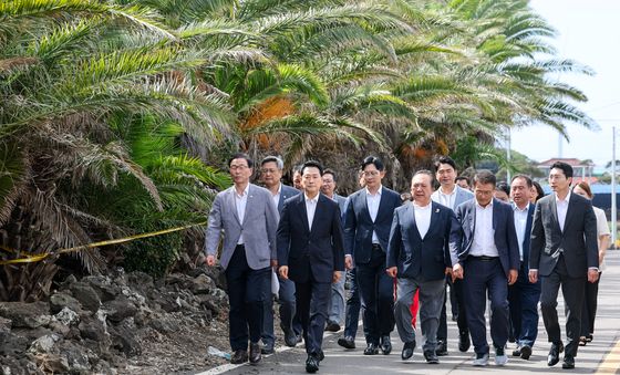 제주 부경장 사건 현장 찾은 국민의힘