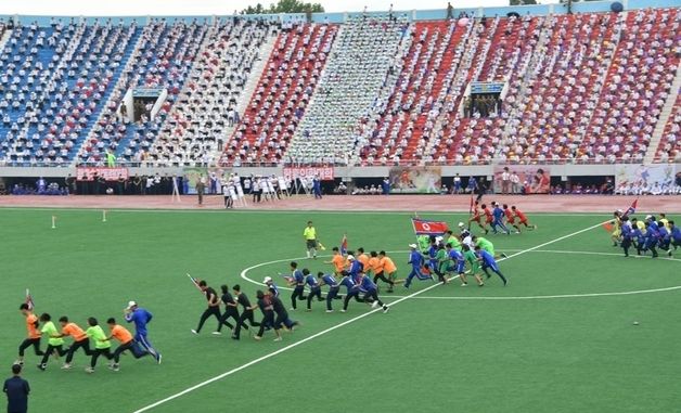北, 청년절 맞아 전국서 축구·배구 등 체육경기