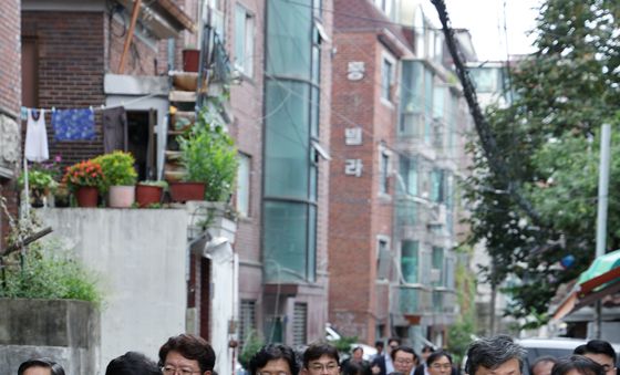한성숙 총리, 민간 재개발구역 현장 시찰