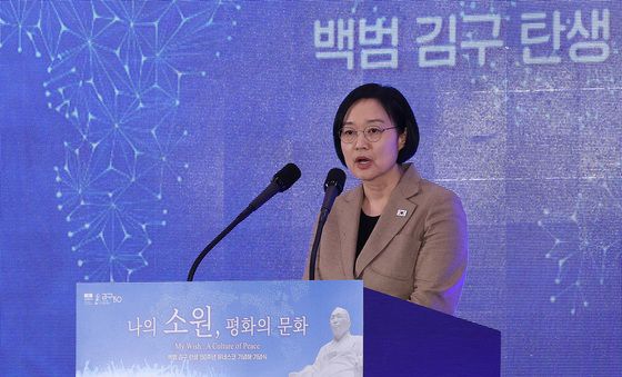 축사하는 한성숙 총리