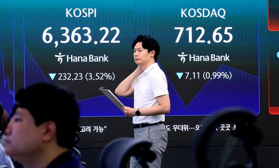 3%대 하락 출발하며 6500선 내준 코스피