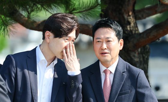 대화하는 장동혁·박성훈