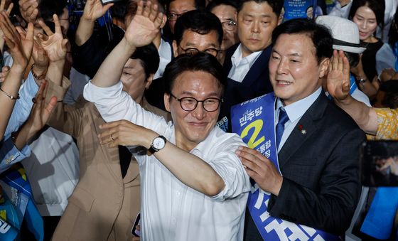 광주전남 결의대회 입장하는 김민석