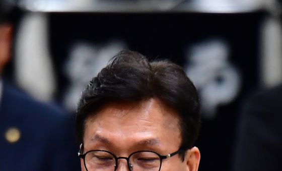 조문 마친 김민석 대표