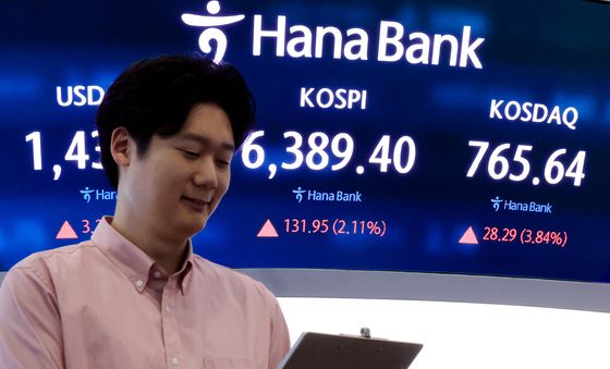 코스피 '6300대' 1.5% 상승 출발