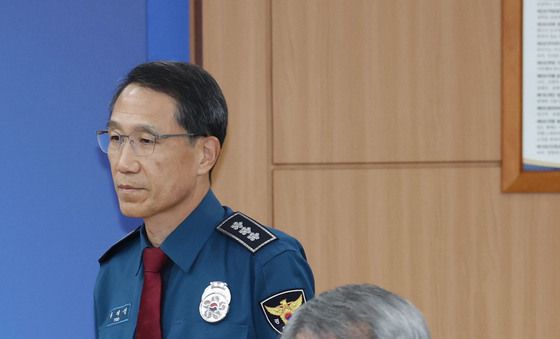 경찰지휘부 화상회의 참석한 유재성 직무대행과 홍석기 국가수사본부장