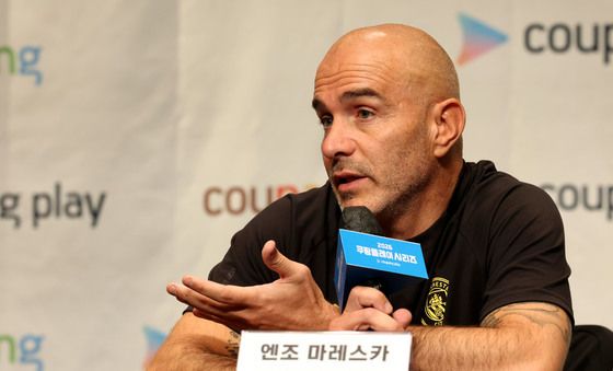 팀 K리그와 경기 앞둔 엔조 마레스카 맨시티 감독