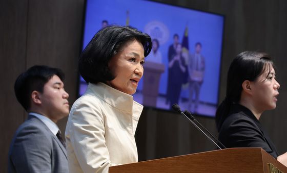 이진숙, 개정 정보통신망법 반대 기자회견