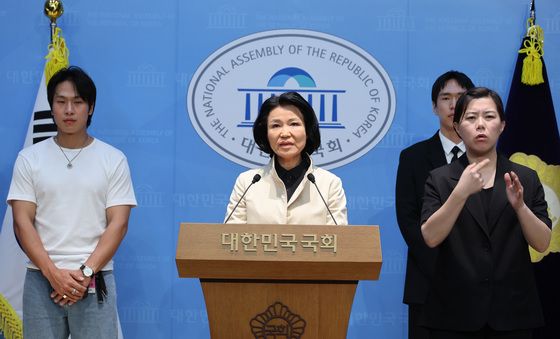 입특막법 폐기 촉구하는 이진숙