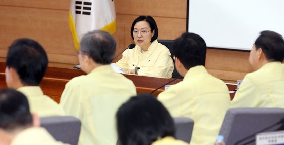 2026년 을지연습 준비보고회의 모두 발언하는 한성숙 총리